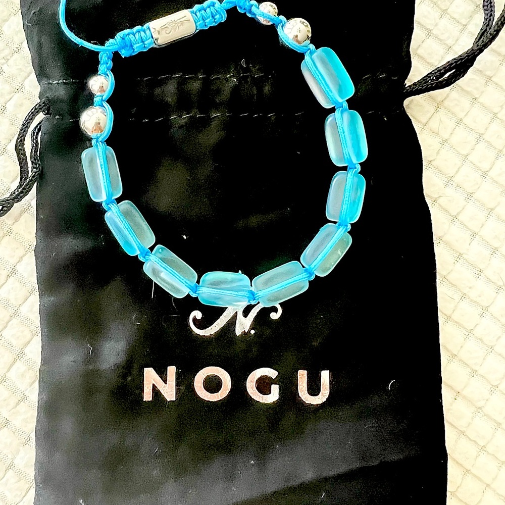 Aquamarine mermaid bracelet. Adjustable.